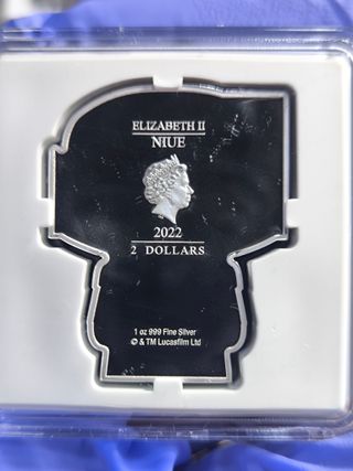 Moneda 1 Onza Plata Boba Fett Chibi