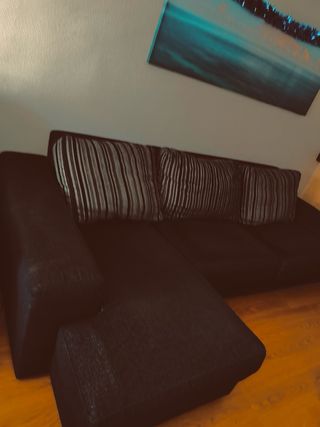 Sofá cama negro