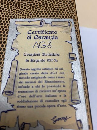 Quadretto Lastra Argento Firmato Gerry