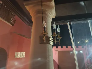 Apliques de anticuario oro y cristal