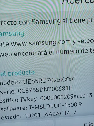 Samsung 65 Smart TV 4K