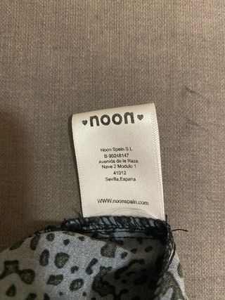 Falda larga leopardo azul y negro noon