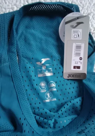 Camiseta tirantes Joma Marathon II mujer azul