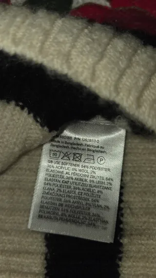 Jersey H&M Rayas Beige y Negro Mujer