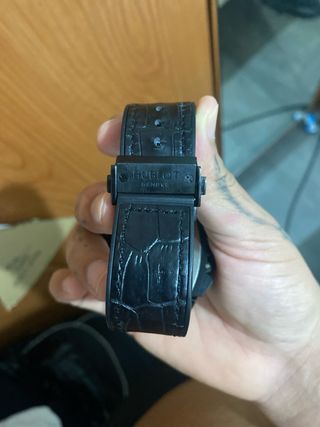 Reloj Hublot Negro y Plateado