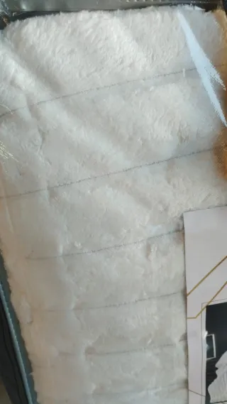 Manta borrego gruesa blanca