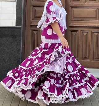 Traje de Flamenca elastico Talla 40/42