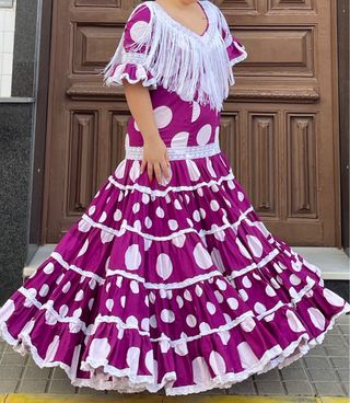 Traje de Flamenca elastico Talla 40/42