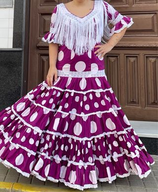 Traje de Flamenca elastico Talla 40/42