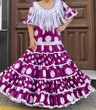 Traje de Flamenca elastico Talla 40/42