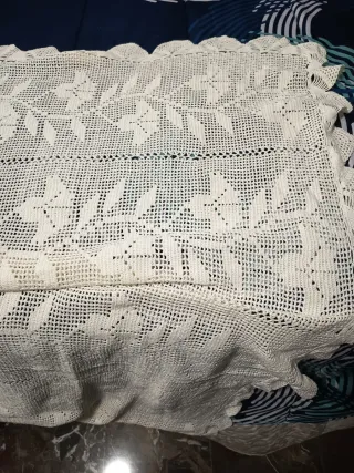 Tapete crochet mesa 90cm