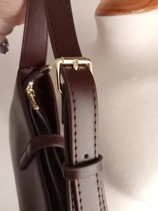 Bolso iniciales  Marrón