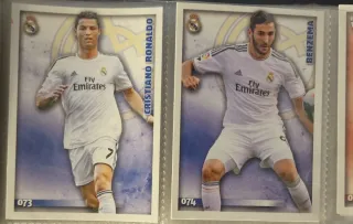 Cromos fútbol Real Madrid Cristiano Ronaldo Benze