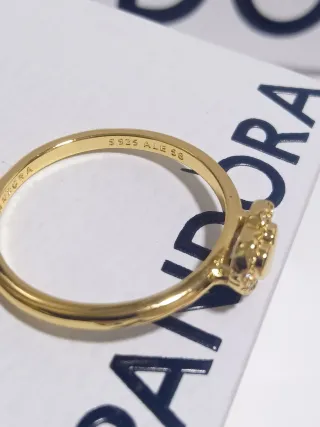 Anillo Pandora Corazón Circonitas Talla 58