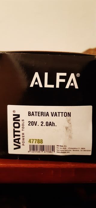 2 Baterías Vatton 20V 2Ah Litio Ion
