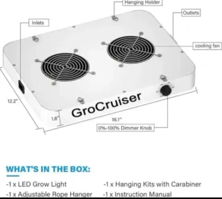 Foco LED Cultivo 1176 Leds 2000W