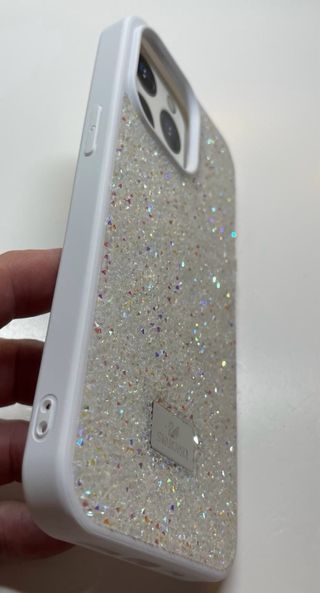 Funda iPhone 16 Pro Swarovski Blanca