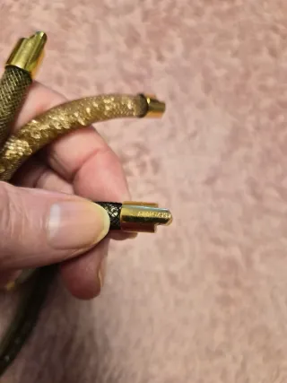 Pulseras Swarovski Doradas .