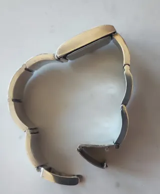 Pulseras de Plata de Ley Cuero Reloj plata de ley