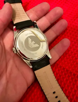 Reloj Emporio Armani Hombre Negro y Rosa