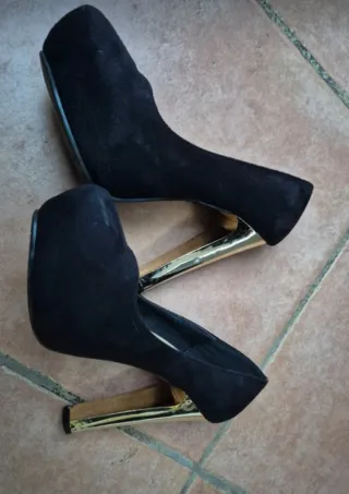 Scarpe con tacco alto e plateau