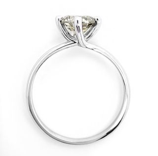 Anillo compromiso oro blanco y diamante