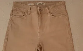 Pantalones Mango Beige Talla 36