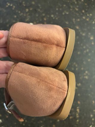 Manoletinas Zara Terciopelo Rosa Talla 40