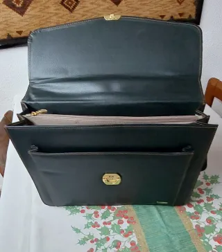 Maletín Luca Vergani Negro y Marrón Trabajo