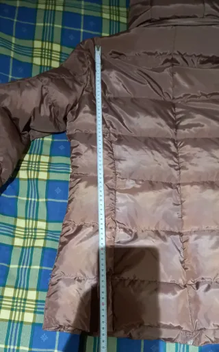 Plumifero Mujer Marrón con Capucha