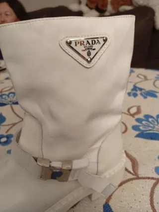 Stivali Bianchi Prada Milano