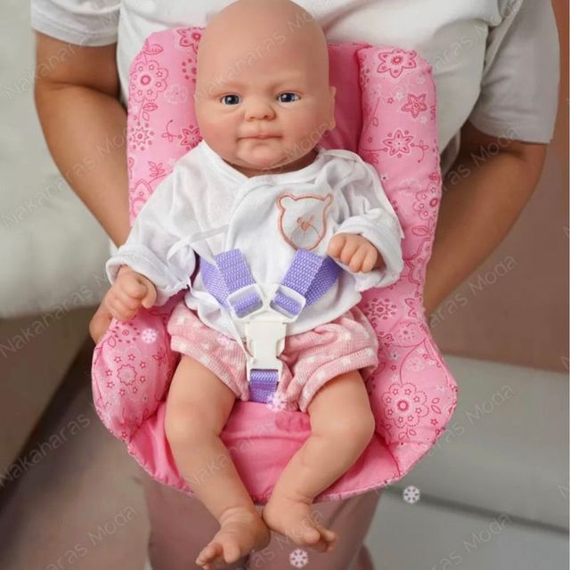 Bambola reborn neonato in silicone flessibile