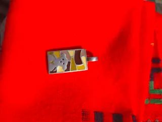 Colgante Plata Esmaltado Diseño Geométrico