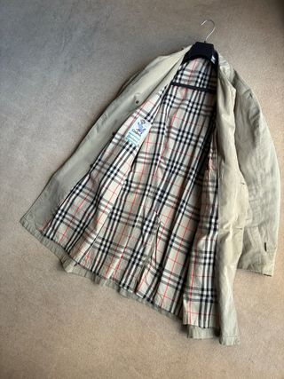 Gabardina Burberry Beige Multicolor