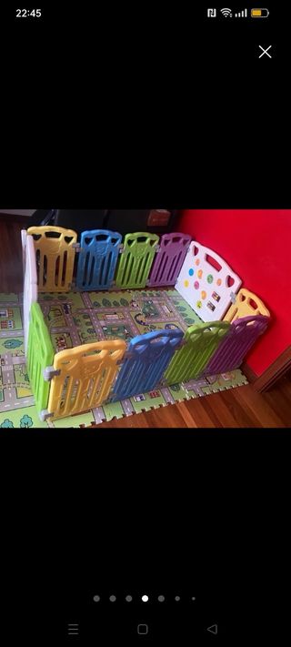 Parque infantil de plástico para bebés