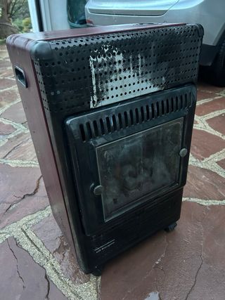 Estufa de butano Obergozo Negra