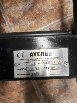Generador Ayerbe 3800W