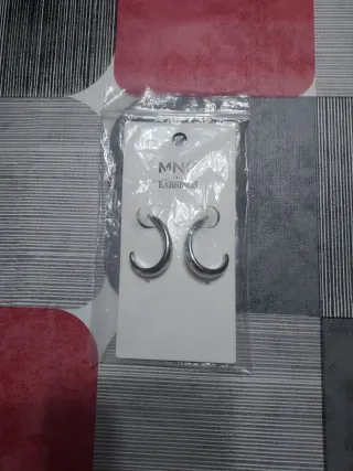 Pendientes Mango Plateados