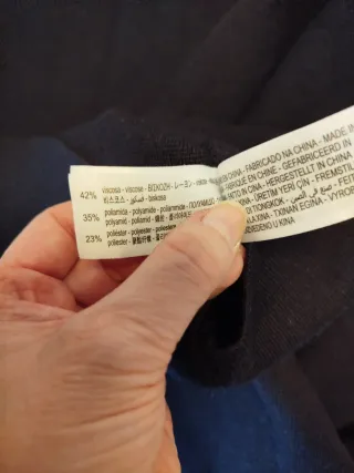 Vestido corto azul marino