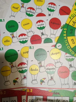 Juego educativo El juego de las sílabas. HenBea