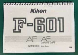 Manual Nikon F-601 (Inglés)
