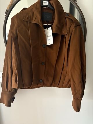 Chaqueta Zara Marrón Nueva Temporada