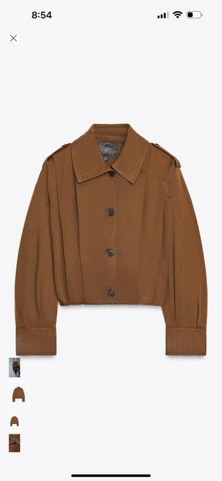 Chaqueta Zara Marrón Nueva Temporada