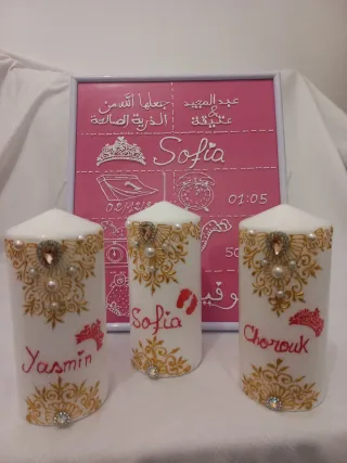 Velas decorativas personalizadas