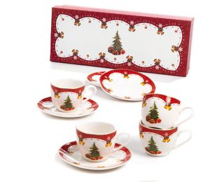 Set 6 Tazzine Caffè Natalizie