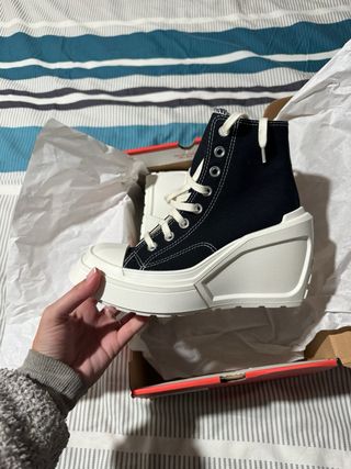 Converse plataforma tacón talla 36