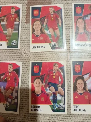Lote cromos fútbol femenino España