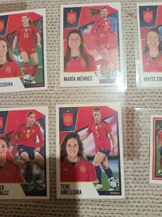 Lote cromos fútbol femenino España
