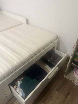 Cama nido blanca Ikea Brimmes