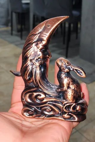 Lote de 5 Encendedores Vintage Bronce Figuras Vari